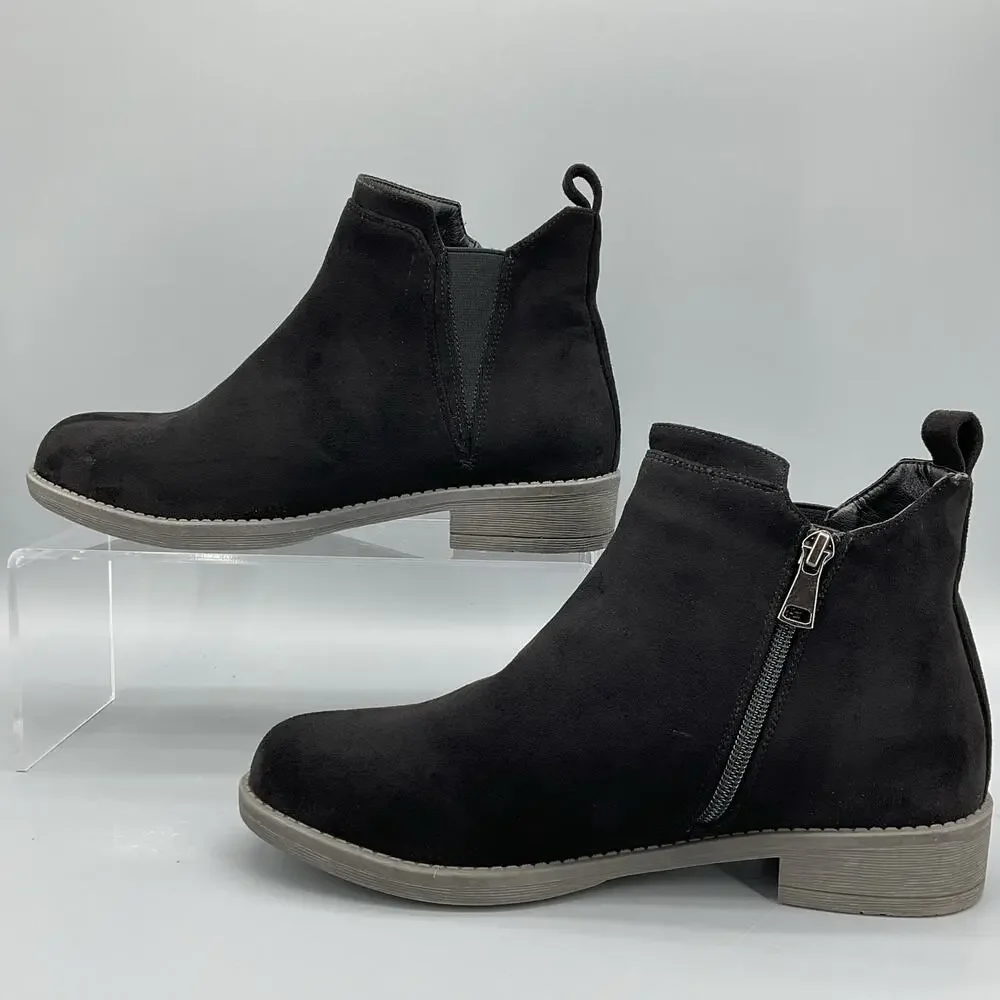 NEW Propet Women’s Tandy Side Zip Ankle Boots Black Size 8M